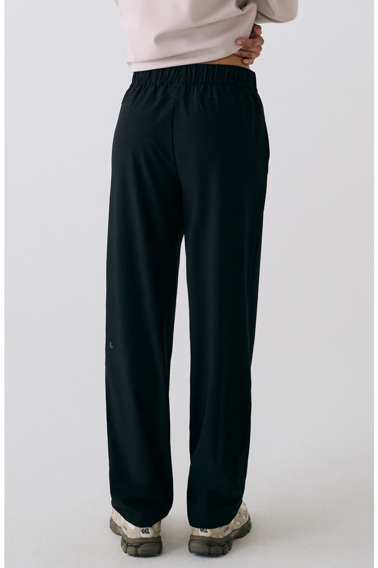 Olivie Straight Leg Pants, Alternate, color, BLACK