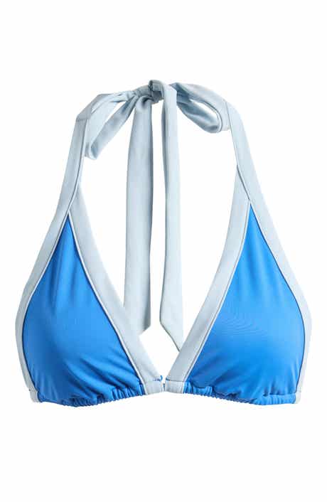 PacSun Contrast Halter Triangle Swim Top