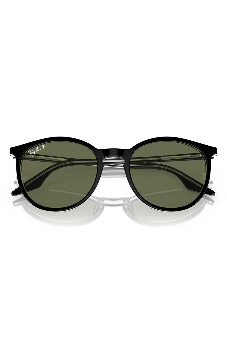 Ray-Ban 51mm Polarized Phantos Sunglasses, Alternate, color, Black Green