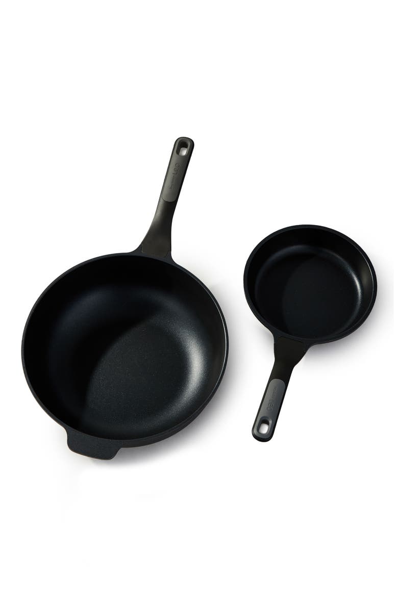 Leo Stone 2-Piece Cookware Set, Main, color, BLACK