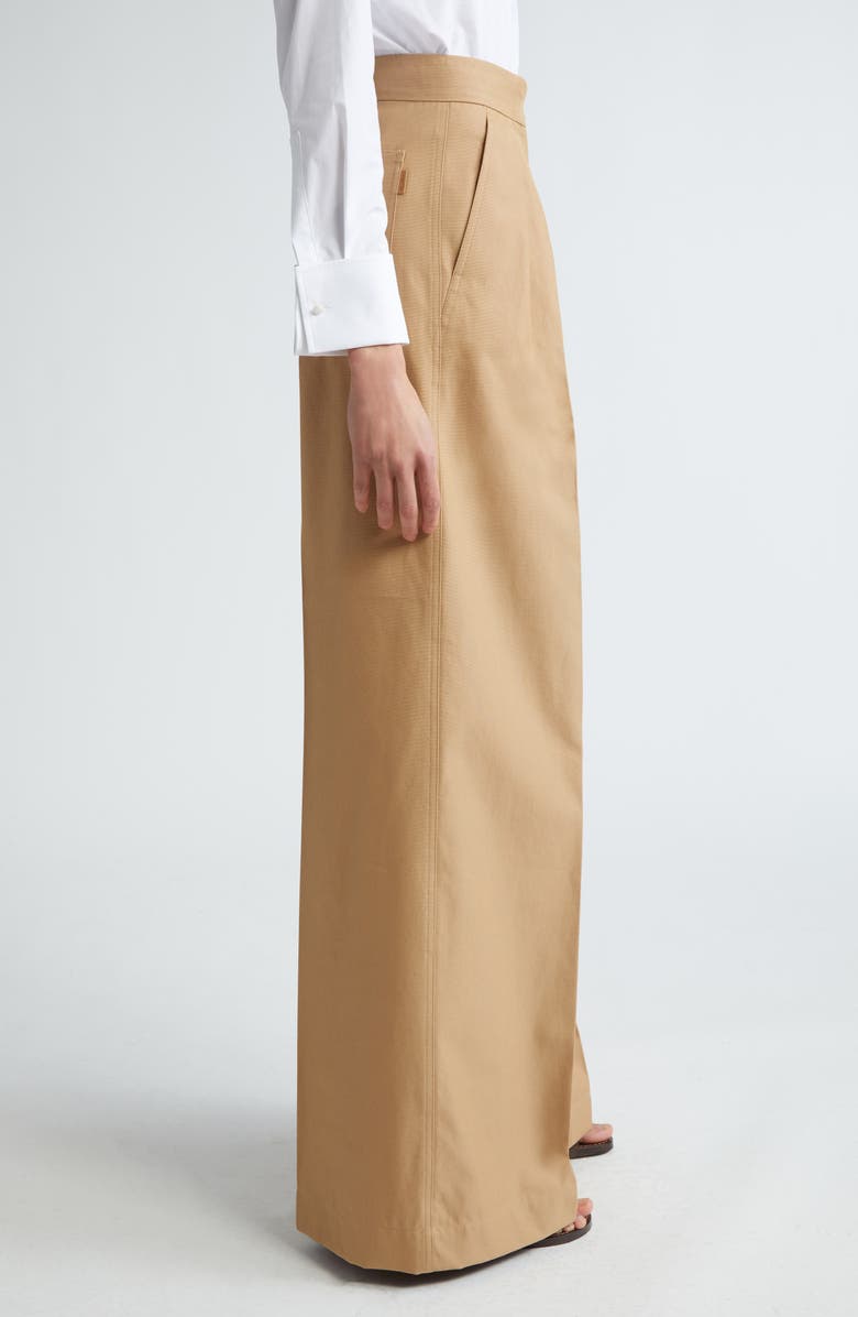 Max Mara Corte Wide Leg Cotton Trousers, Alternate, color, 