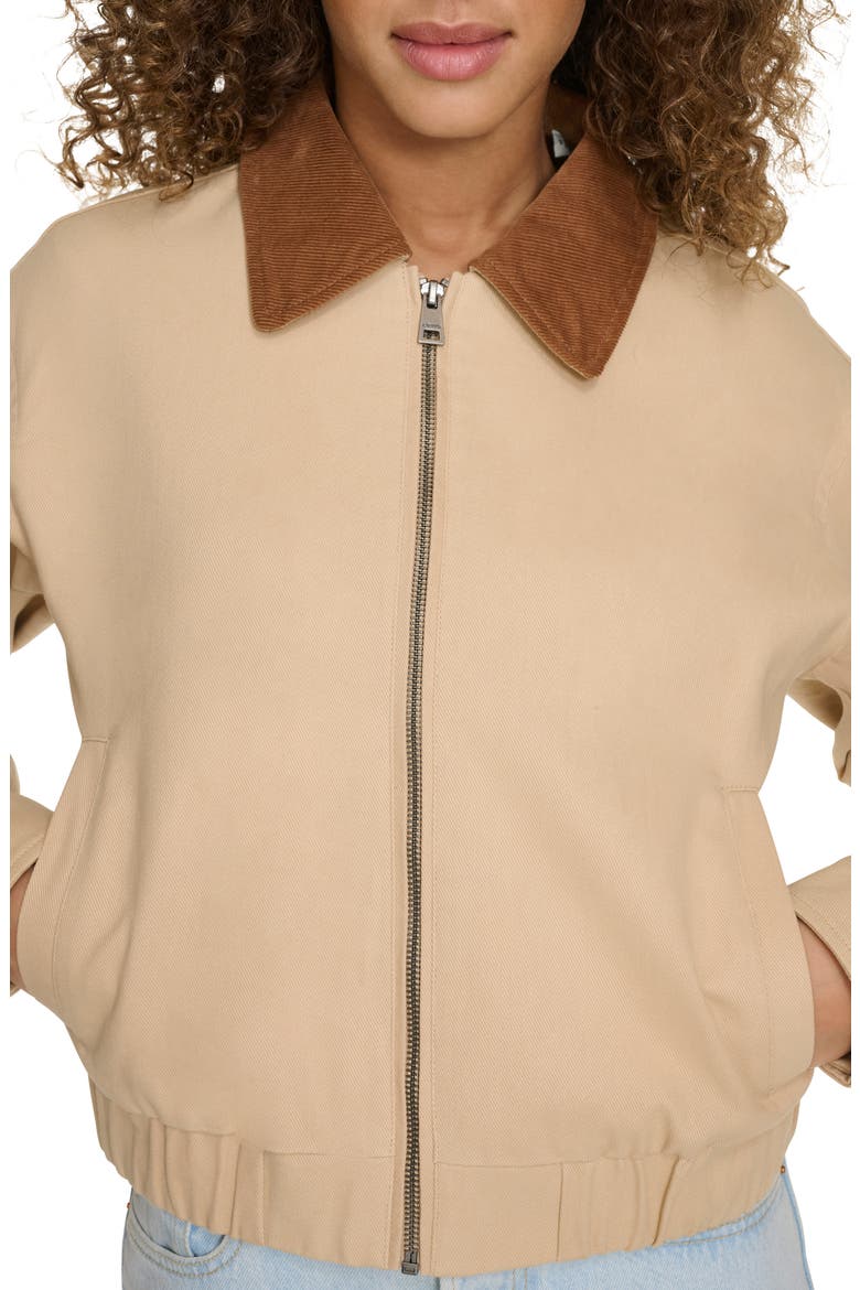 Cotton Bomber Jacket, Alternate, color, TAN