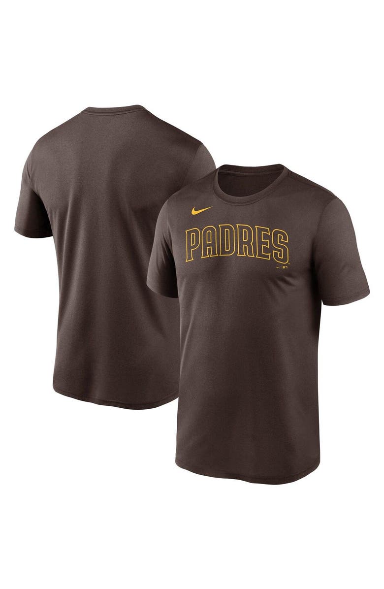 Nike Men's Nike Brown San Diego Padres Wordmark Legend T-Shirt, Main, color, 