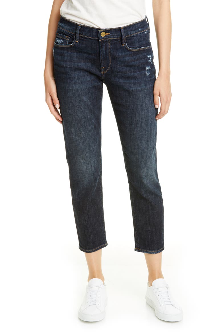 Le Garcon Crop Boyfriend Jeans, Main, color, COVANT
