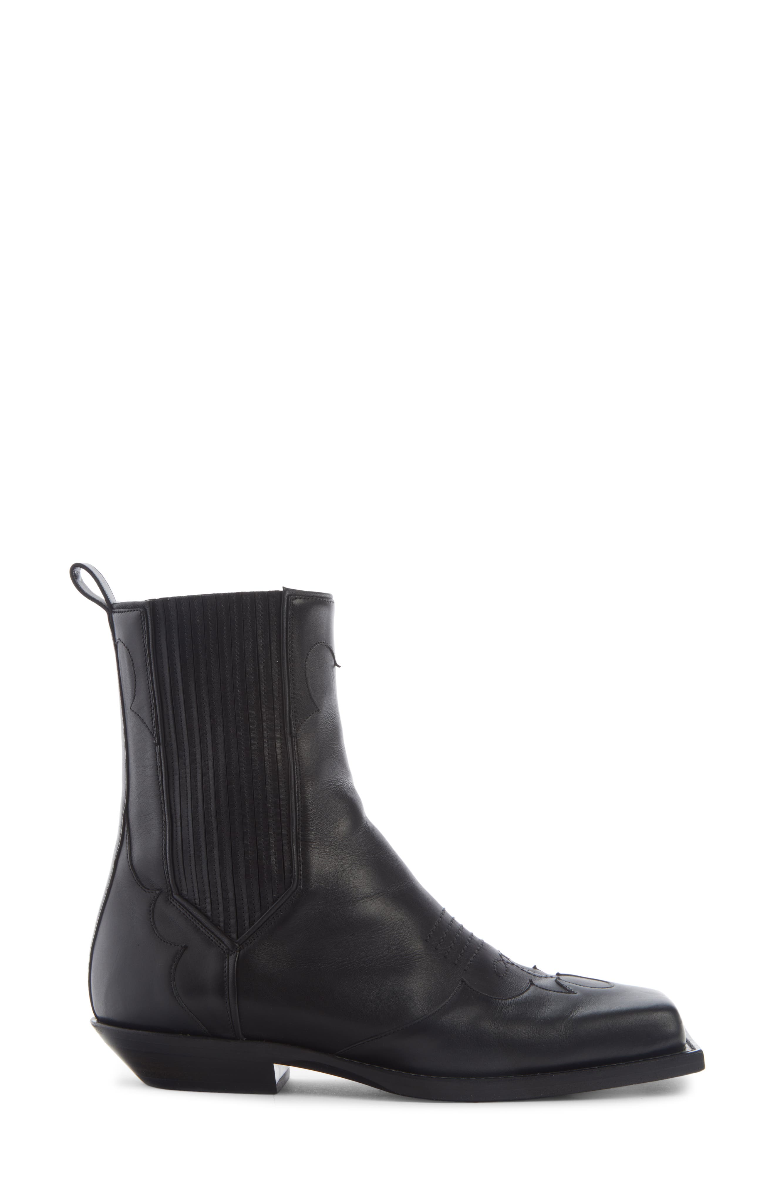 Balmain Square Toe Western Boot, Alternate, color, 