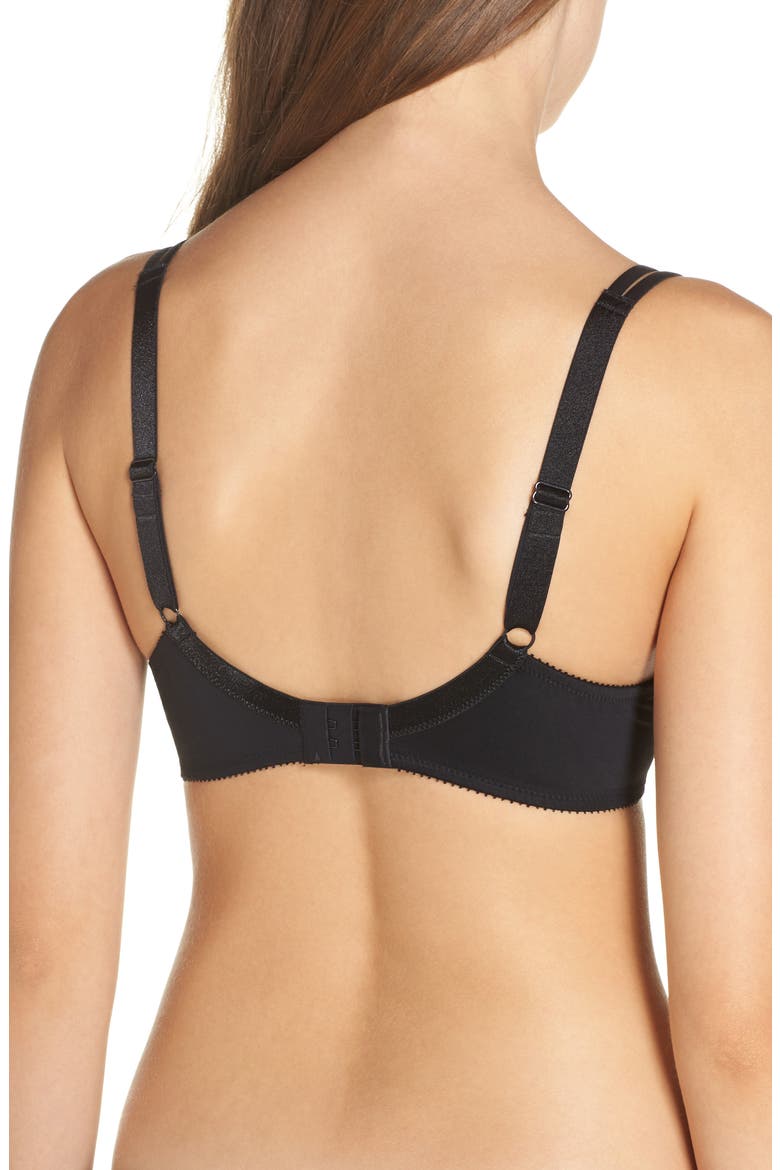Basic Invisible Smooth Support T-Shirt Bra, Alternate, color, BLACK