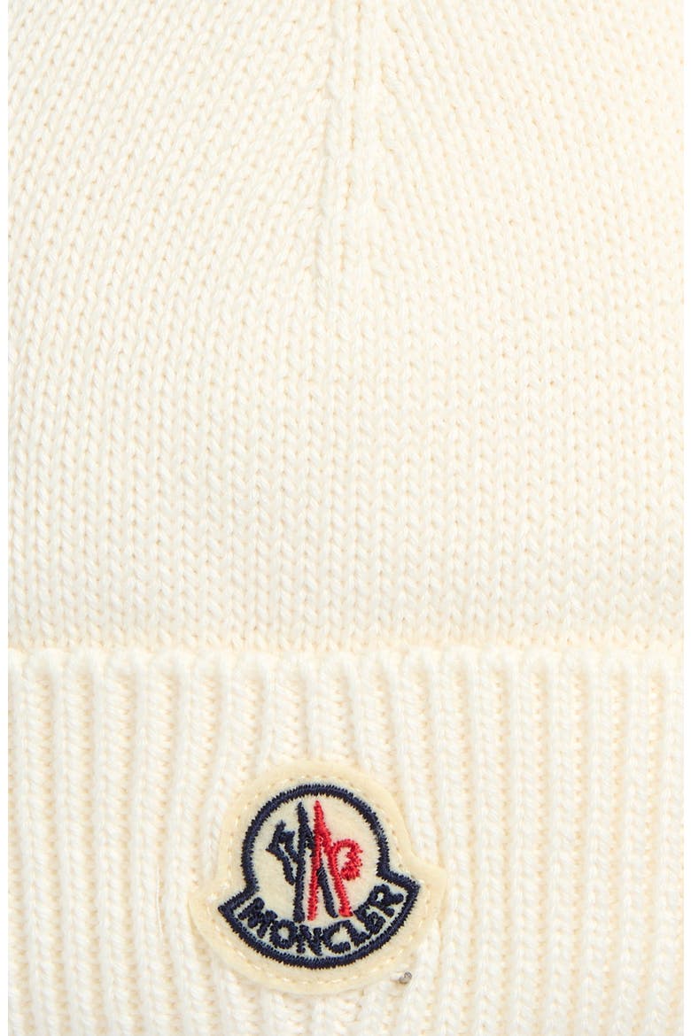 Kids' Logo Patch Cotton Beanie, Alternate, color, WHITE