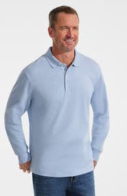 Lands' End Long Sleeve Cotton Supima Polo Shirt