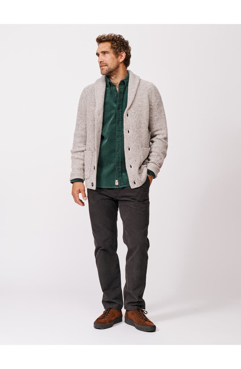 Aubin Studham Shawl Collar Cardigan, Alternate, color, Light Grey