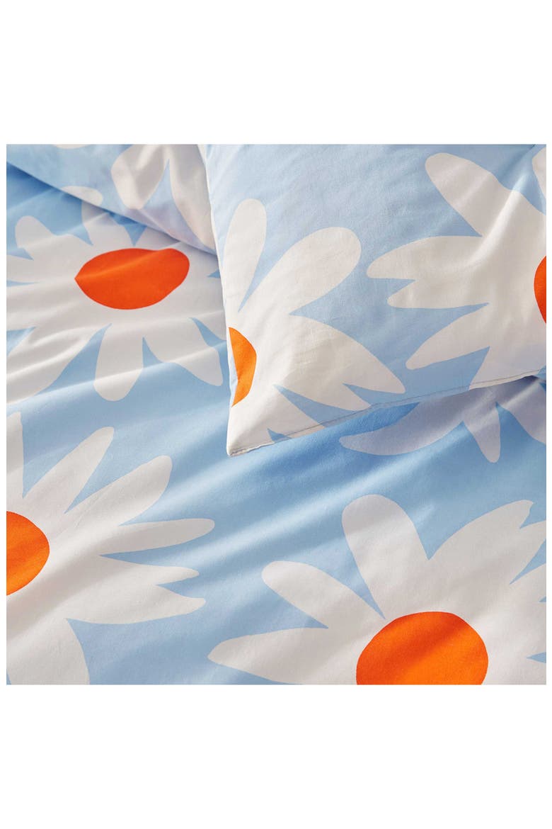 Rakastaa Ei Rakasta Cotton Duvet & Shams Set, Alternate, color, LIGHT BLUE