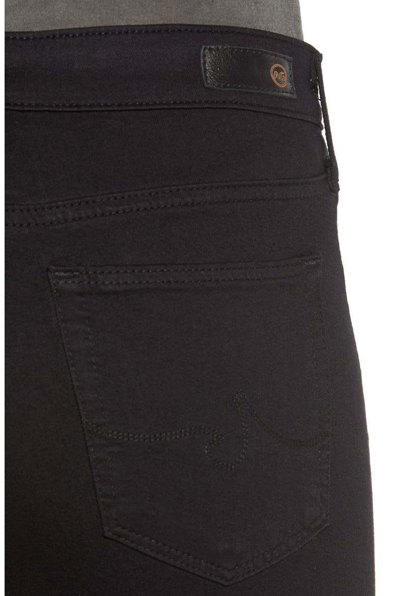Farrah Mid Rise Skinny Jeans (Nordstrom Exclusive), Alternate, color, SUPER BLACK