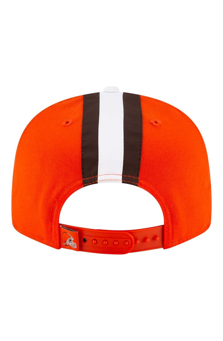 New Era Men
s New Era Orange Cleveland Browns  Helmet 9FIFTY Snapback Hat, Alternate, color, 