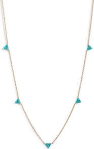 Anzie Cleo Turquoise Station Necklace