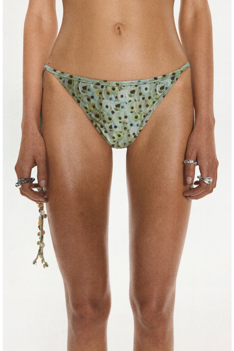 Beaded Brazilian Bikini Briefs, Main, color, GREEN