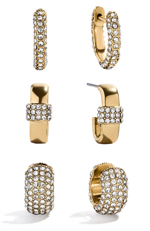 Sia Waterproof Huggie Hoop Earring Set