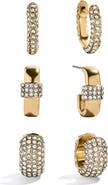 BaubleBar Sia Waterproof Huggie Hoop Earring Set