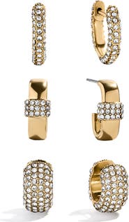 BaubleBar Sia Waterproof Huggie Hoop Earring Set