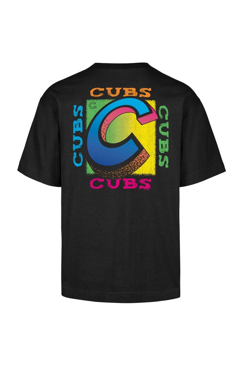 Men's '47 Black Chicago Cubs Sundale Foundation T-Shirt, Alternate, color, Black