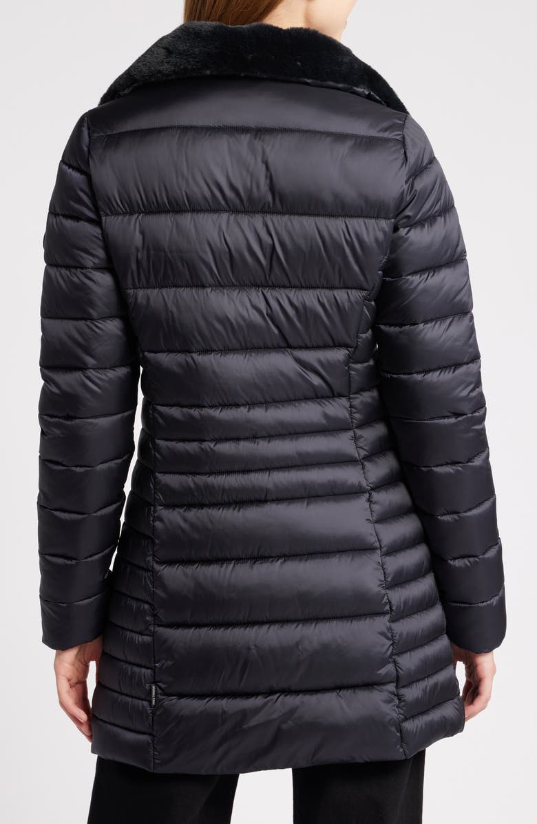 Save The Duck Caroline Water Resistant Coat with Faux Fur Lining, Alternate, color, 