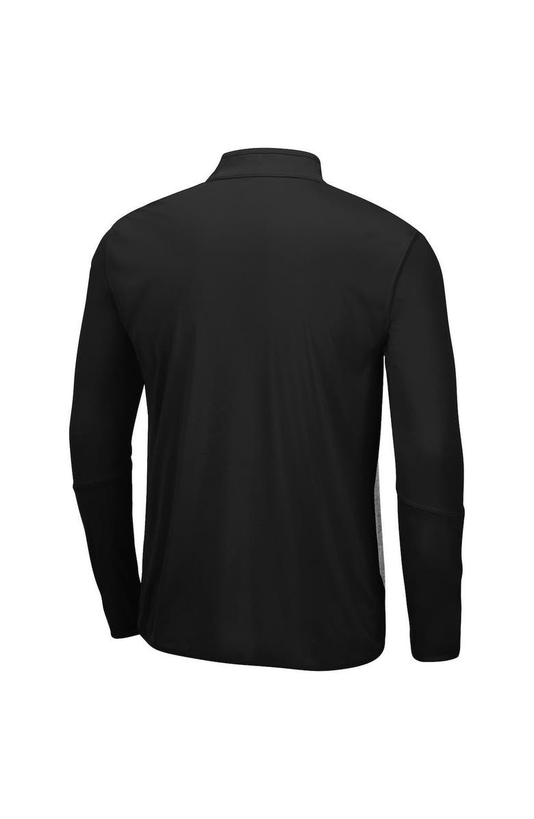 COLOSSEUM Men's Colosseum Heathered Gray/Black Iowa Hawkeyes Prospect Quarter-Zip Jacket, Alternate, color, 