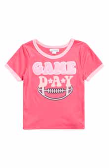 Flapdoodles Kids' Varsity Game Day Ringer T-Shirt