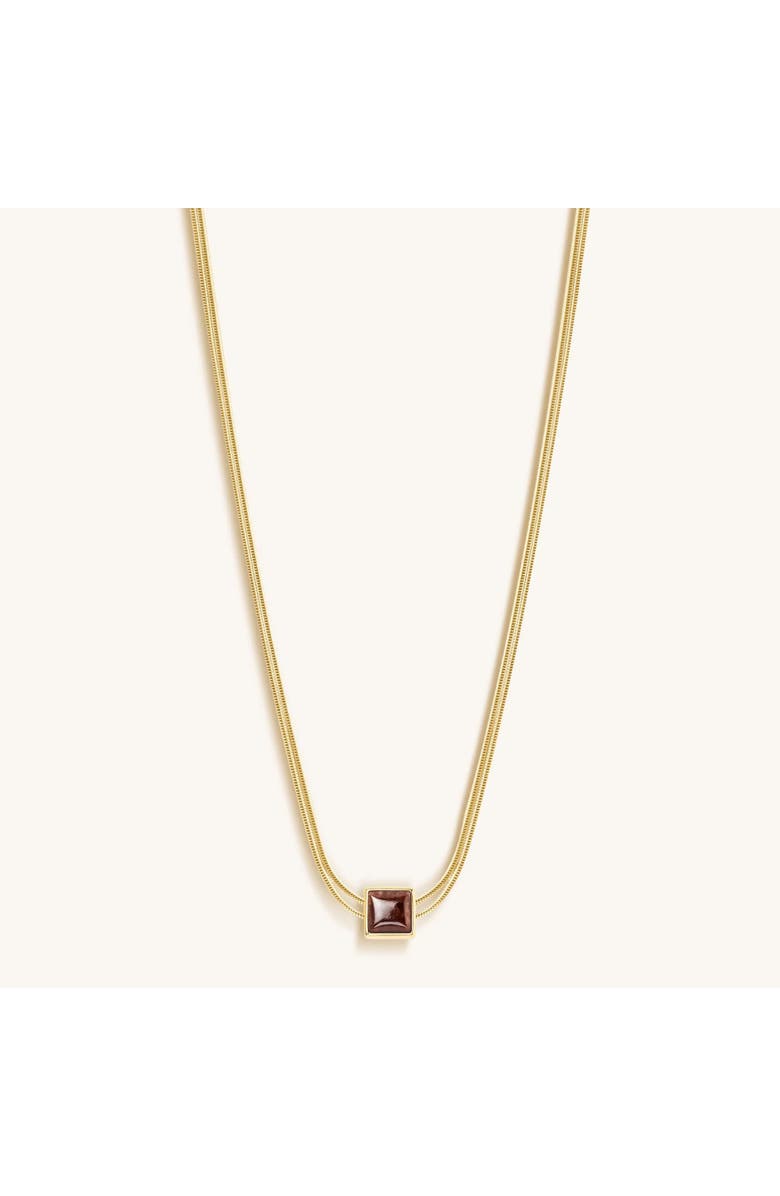 Karma and Luck Love & Cherish - Ruby Evil Eye July Birthstone Necklace, Alternate, color, Gold/Red