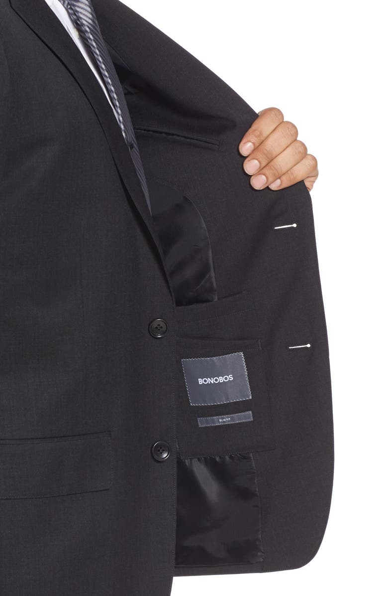 Bonobos Jetsetter Slim Fit Stretch Wool Suit Jacket, Alternate, color, Light Grey