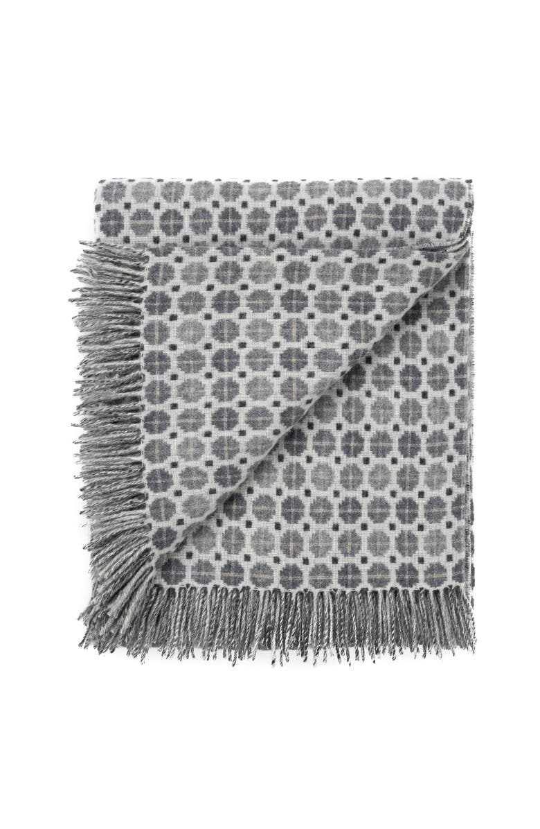 Prince of Scots Southampton Home Merino Wool Medallion, Alternate, color, Grey