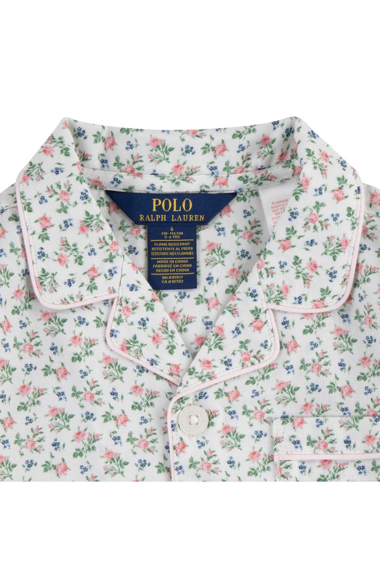 POLO Kids' Fitted Two-Piece Pajamas, Alternate, color, Cloud Dancer