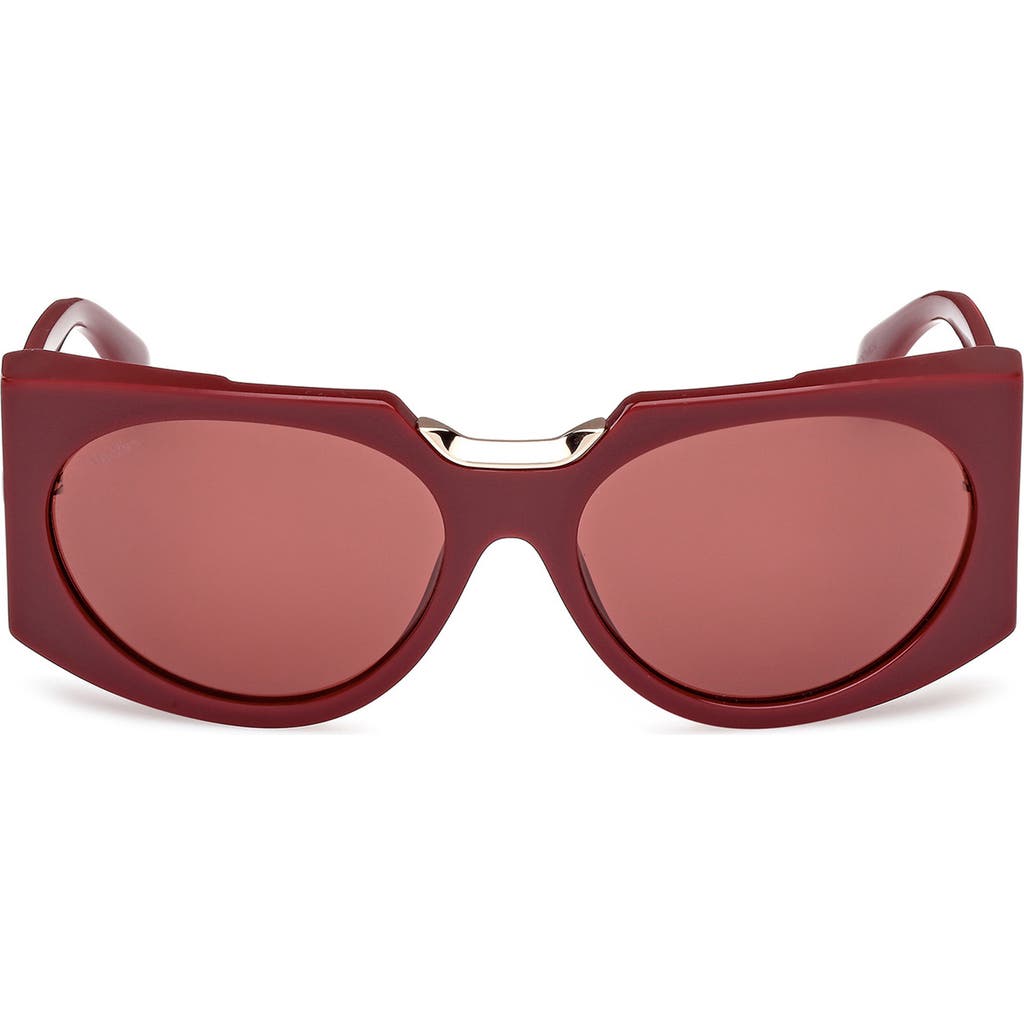 Max Mara Women's 61mm Oversized Square Sunglasses In Brown