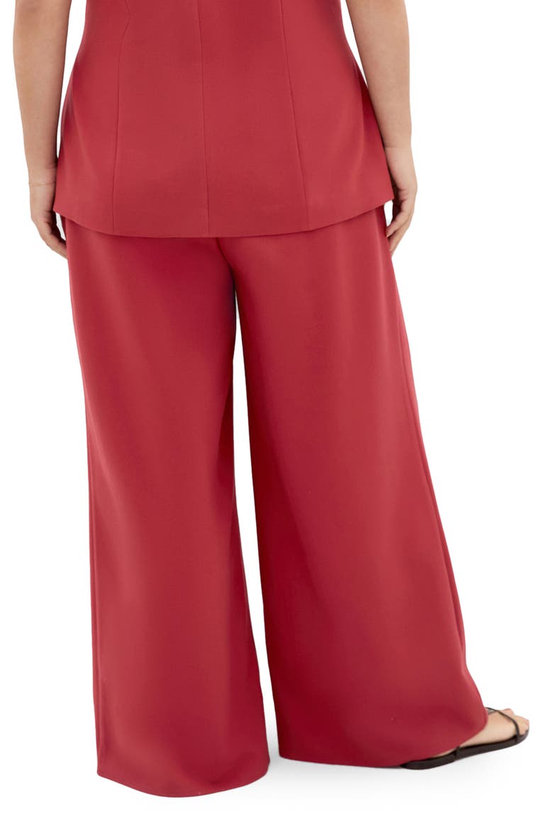 Tori Pleat Wide Leg Pants, Alternate, color, SIENNA