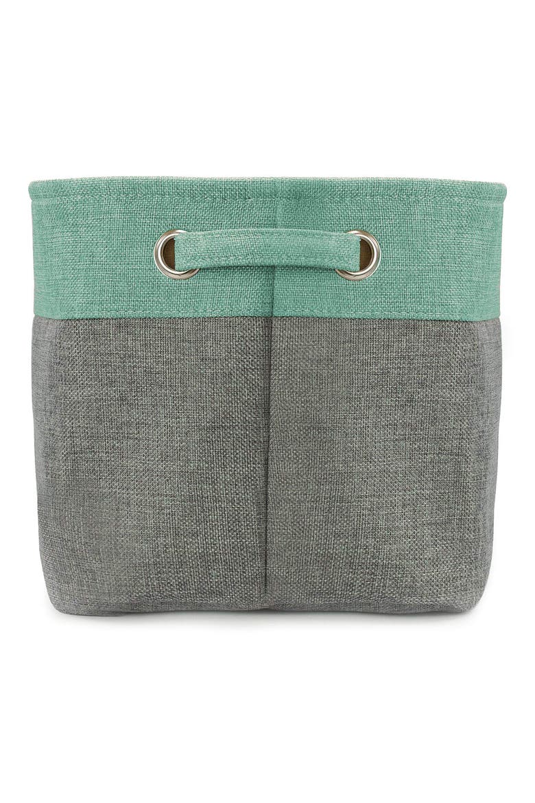 Teal Twill Storage Basket - Set of 3, Alternate, color, TEAL