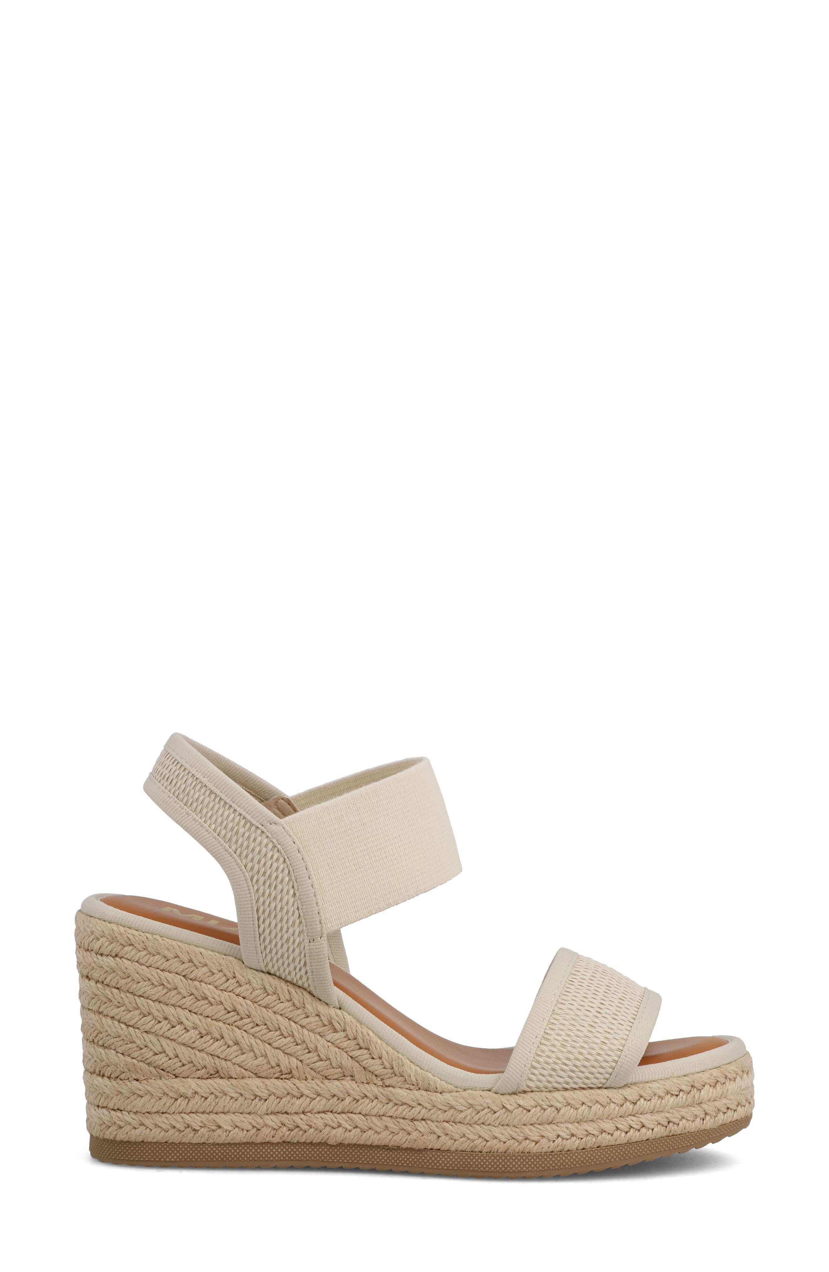MIA Berniece Platform Wedge Sandal, Alternate, color, Bone