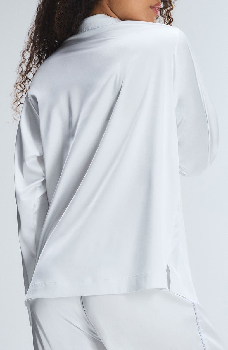 SAVAGE X FENTY Ever After Satin Sleep Top, Alternate, color, Hazy White