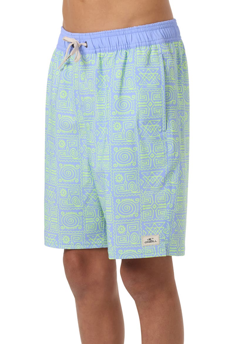 Kids' Hermosa Swim Trunks, Alternate, color, BLUE JELLY