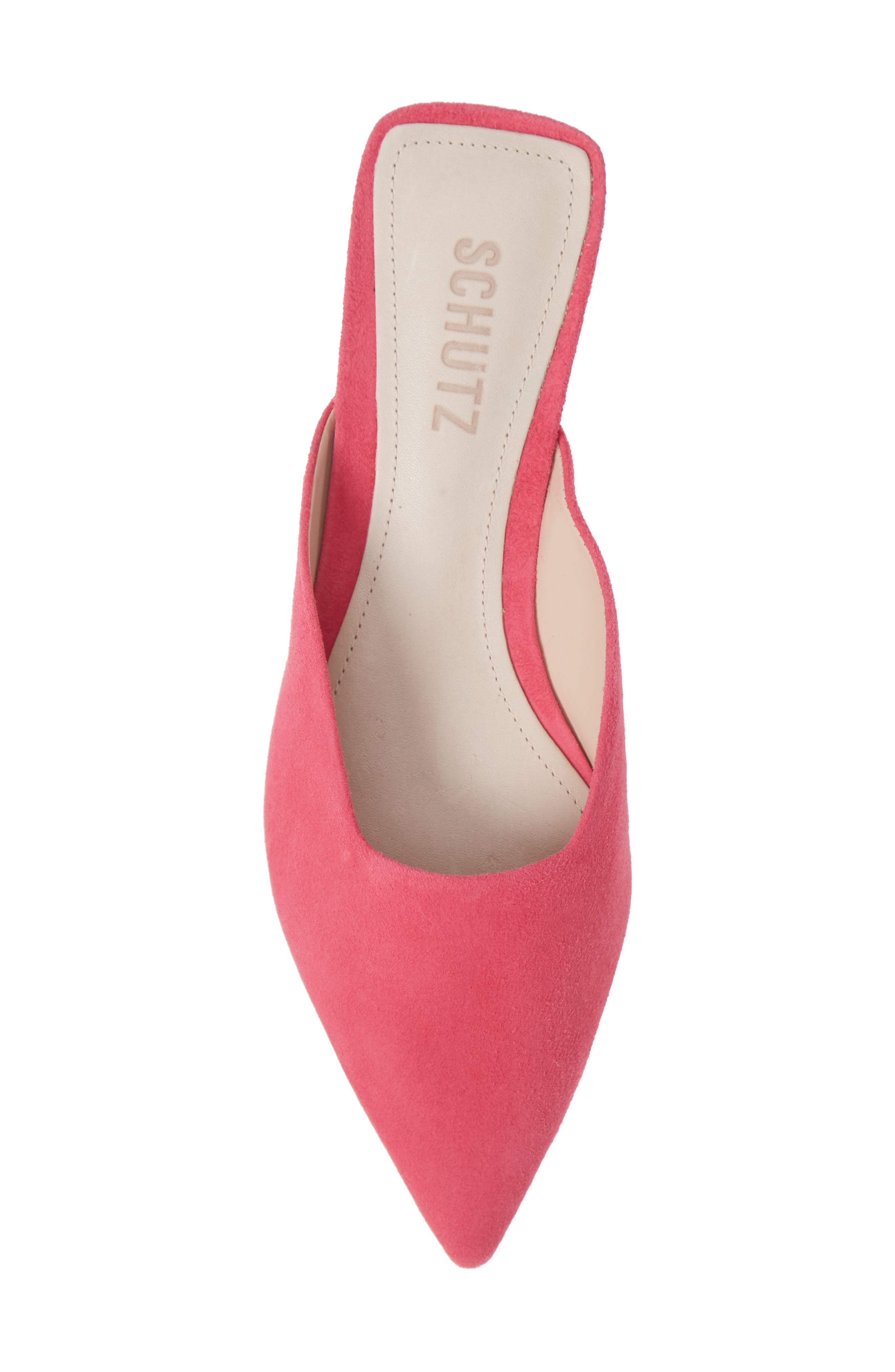Morguetti Mule, Alternate, color, VIBRANT PINK SUEDE