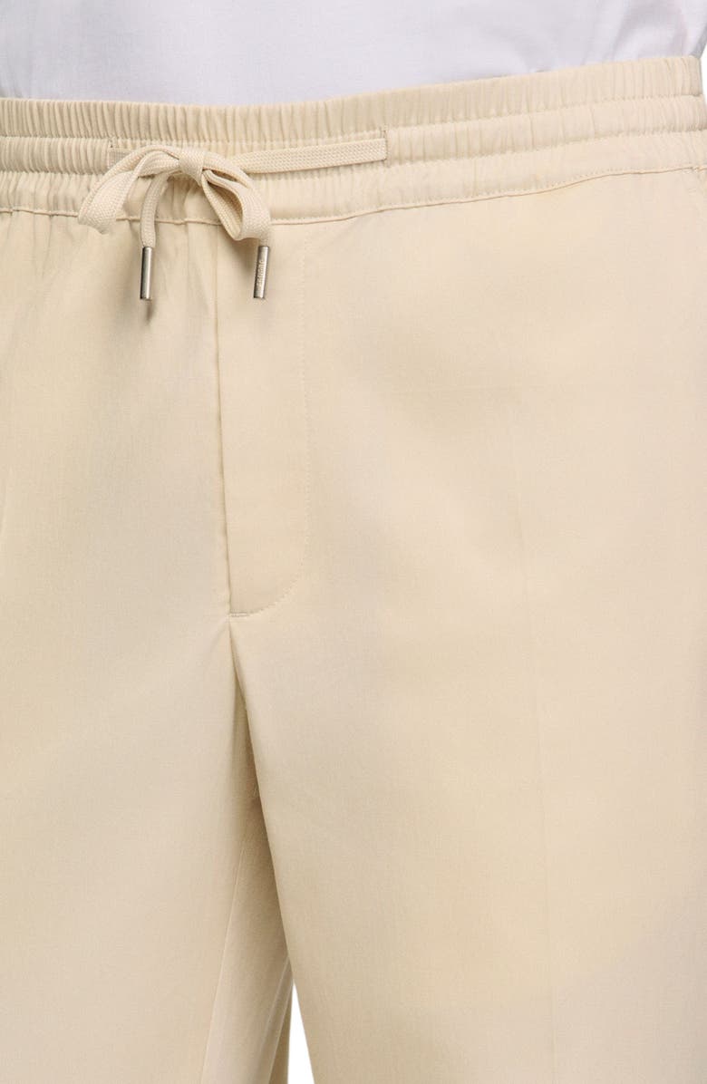 SANDRO Elasticated straight-leg trousers, Alternate, color, Light Beige