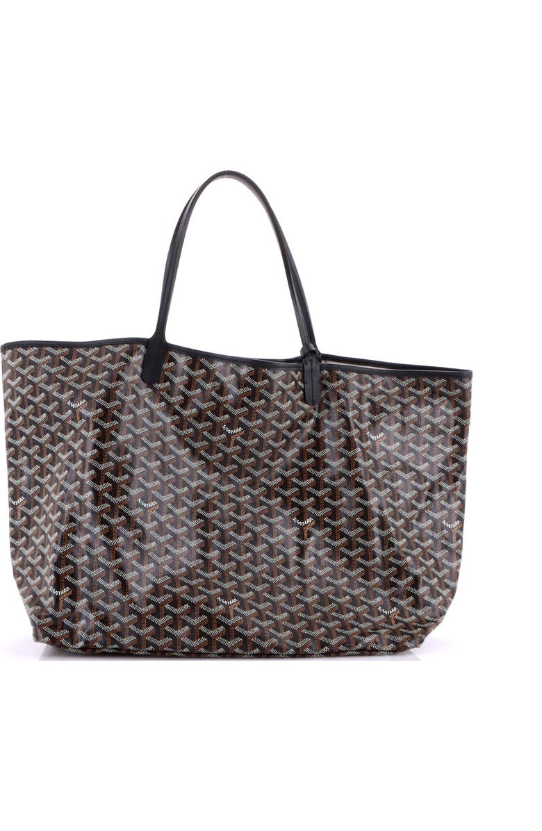 Pre-Owned Goyard Saint Louis Tote Coated Canvas GM, Alternate, color, Black