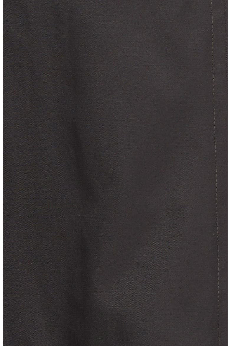 Single Breasted Long Trench Coat with Detachable Hood, Alternate, color, BLACK