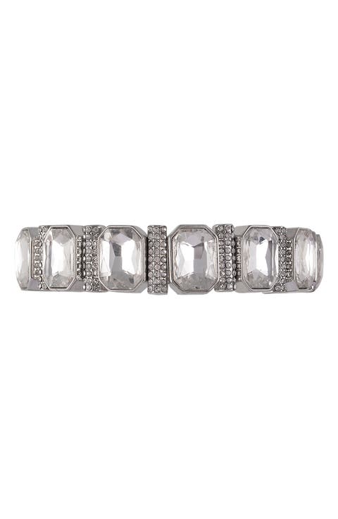 Square Crystal Stretch Bracelet