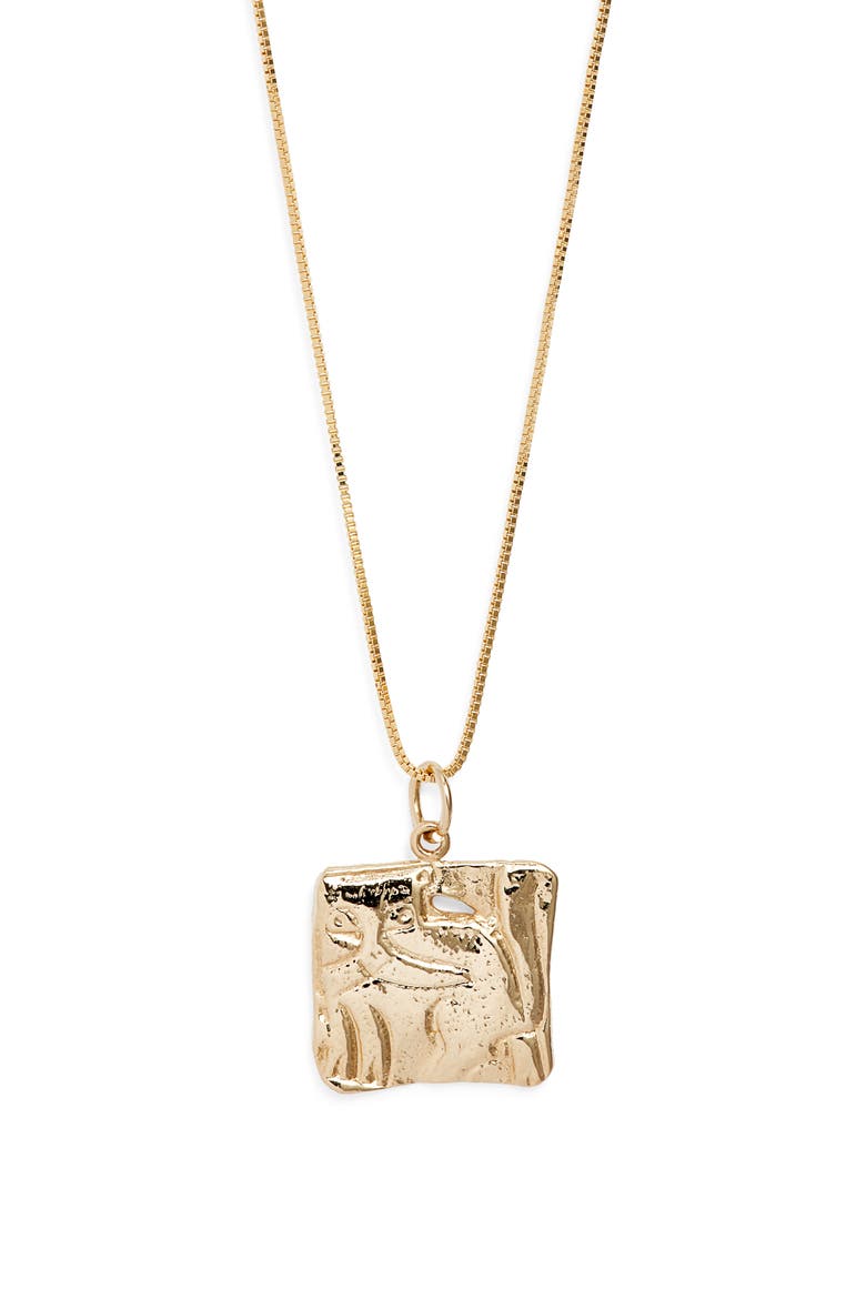 Bastet Pendant Necklace, Main, color, GOLD