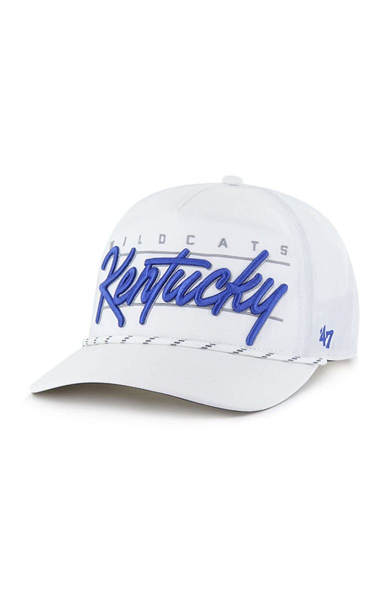 '47 Men's '47 White Kentucky Wildcats Condor Hitch brrr° Adjustable Hat, Main, color, 