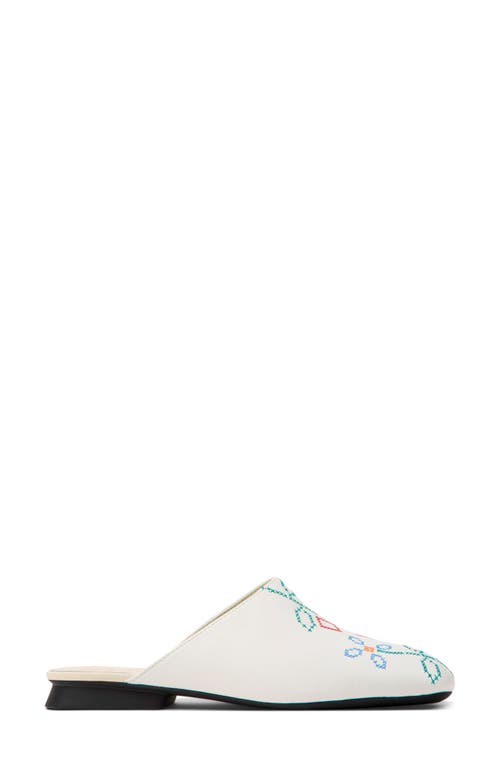 Camper Pelotas Ariel Twins Mismatched Mule In White