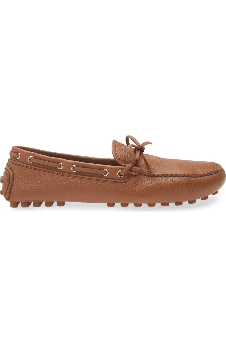 Prada Grid Driving Loafer, Alternate, color, Cognac