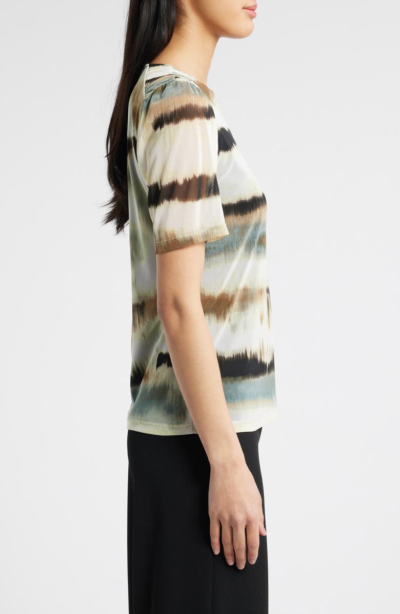 Anne Klein Abstract Print Mesh Top, Alternate, color, 