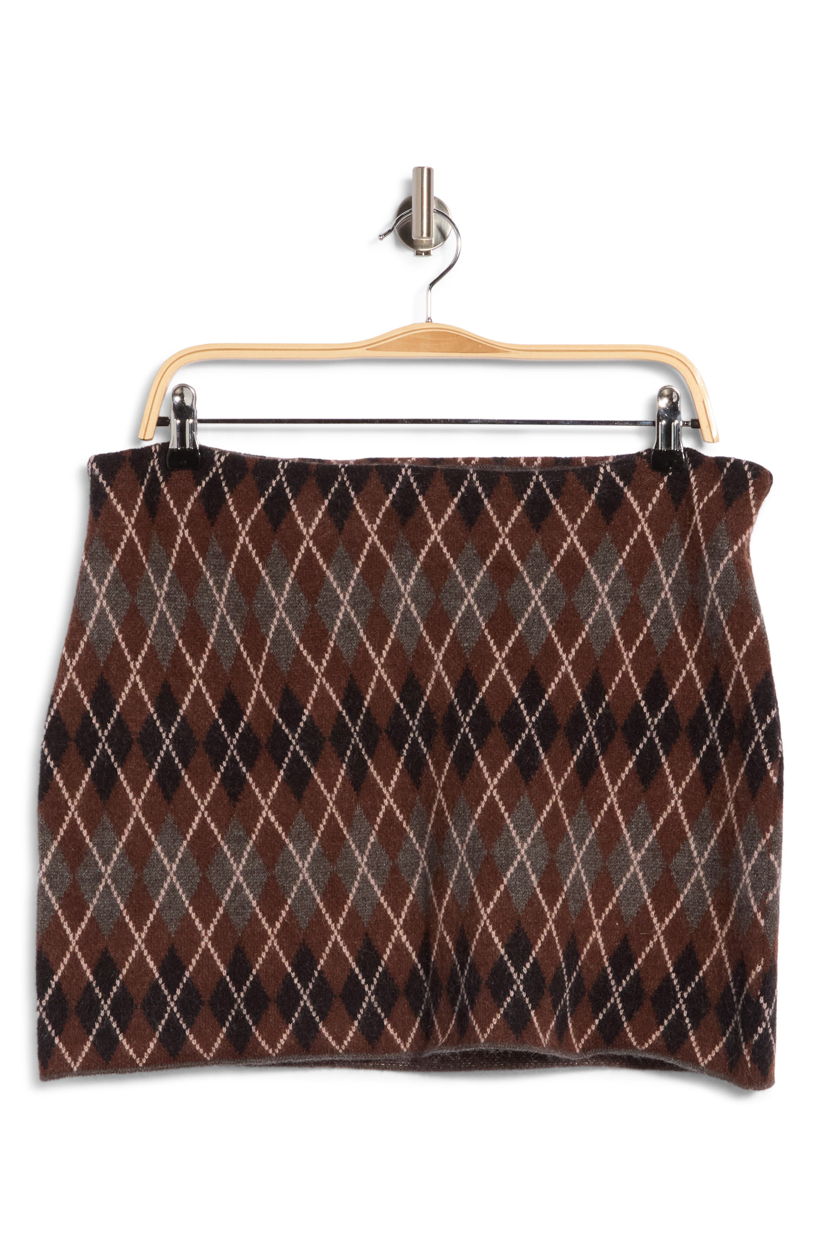 Argyle Sweater Miniskirt