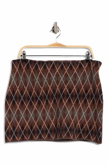 Argyle Sweater Miniskirt