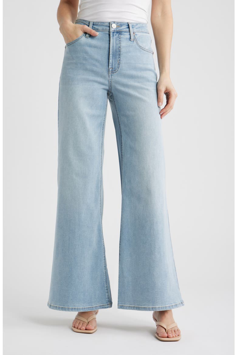 Bond Wide Leg Jeans, Main, color, LIGHT AGED WASH