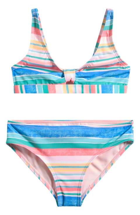 Kids' Sundance Stripe Two-Piece Swimsuit (Big Kid)