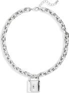 NORDSTROM RACK Chunky Chain Lock Pendant Necklace